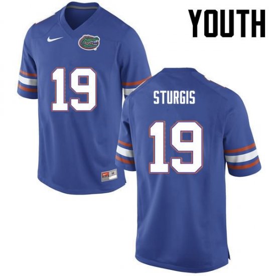 Youth Florida Gators #19 Caleb Sturgis NCAA Nike Blue Authentic Stitched College Football Jersey YDO3262CA